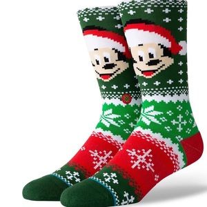 Stance Underwear & Socks - Stance Mickey Claus Crew Height Sock Stance Underwear & Socks - Stance Mickey Claus Crew Height Sock